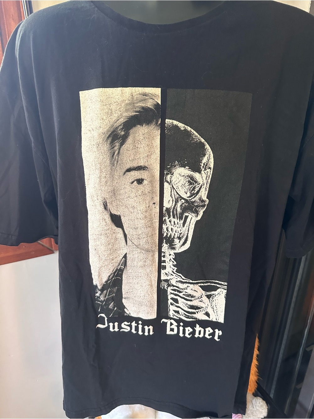 🔥 3 for $15 Justin Bieber Black Short-Sleeve Graphic Tee